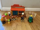 # 934 Fisher Price Vintage Western Town Playset 1982 Saddle Stagecoach Complete