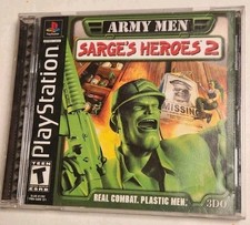Army Men: Sarge's Heroes 2 Sony PlayStation 1 PS1 Video Game CIB Complete Manual