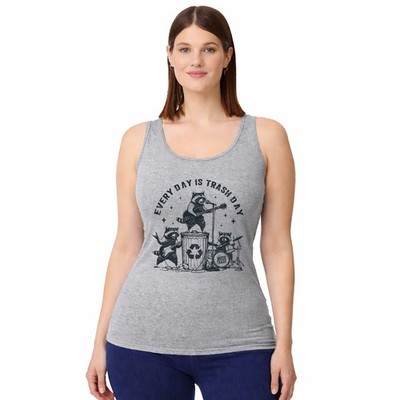 Every Day Is Trash Damen Trägershirt Tank Top Trash Panda Waschbär Geschenk für Sie