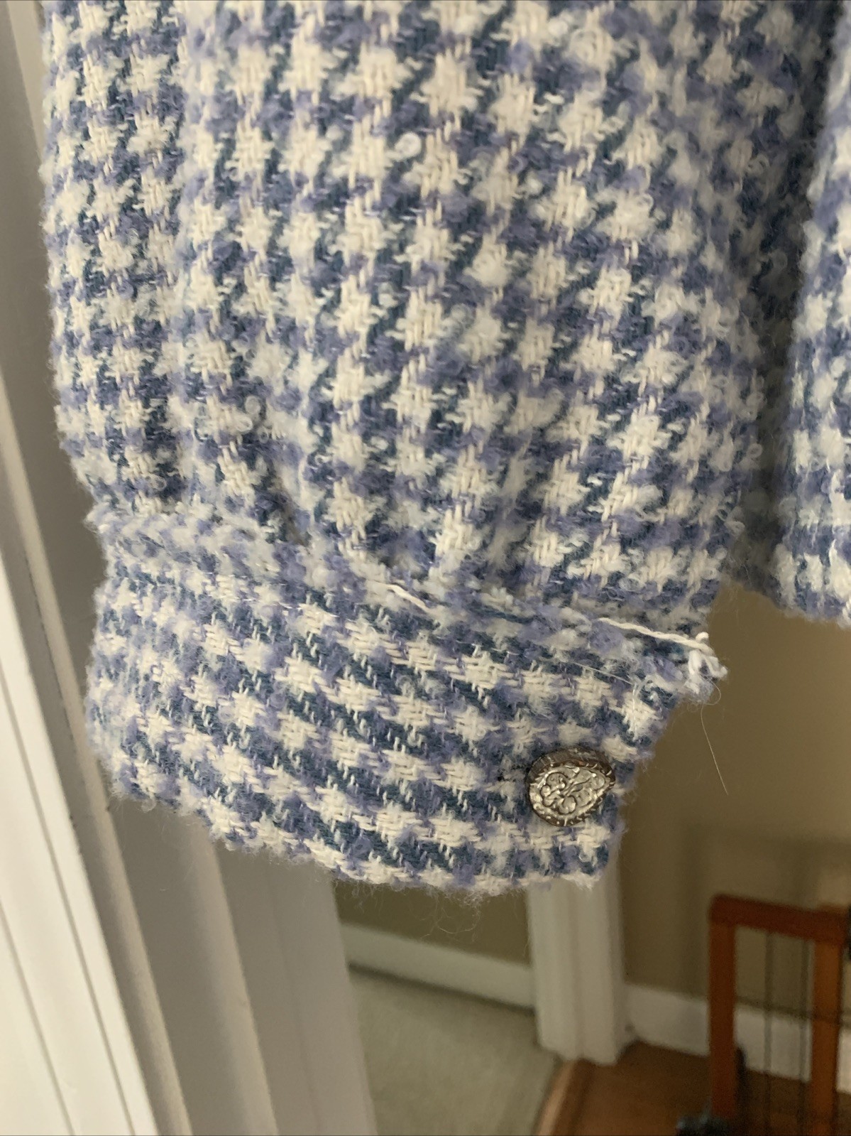 POL oversized Boho Size L Patchwork Shacket 100% … - image 8