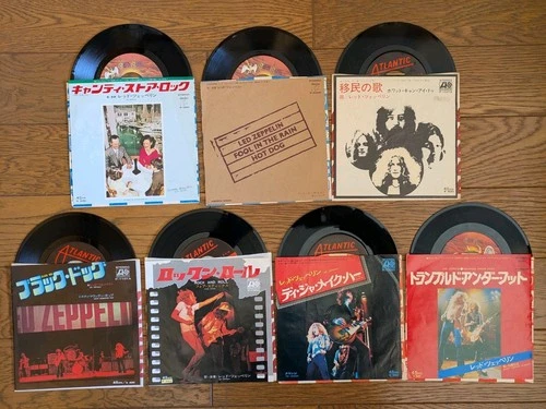 LED ZEPPELIN Lot of 7 70s JAPAN 45rpm 7" Single Collection