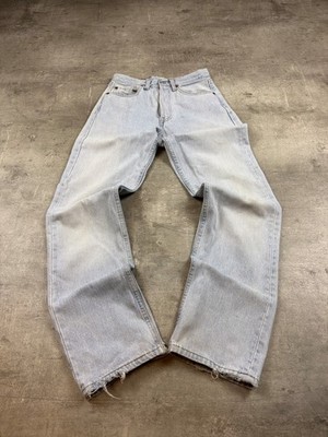 Vintage Levi's 501 Jeans Light Blue Denim Iconic Classic 90s Style Mens Womens 