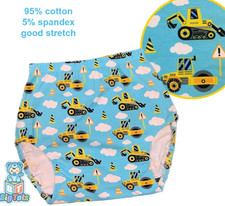 Adult diaper cover Construction print baby blue