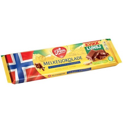 Freia Kvikk Lunsj Vollmilchschokolade mit Waffel 220g
