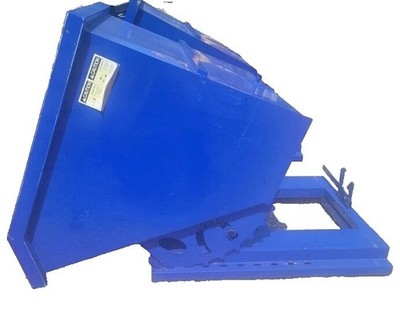 1 Cubic Yard Self Dumping Trash Hopper Dumpster Suit for Forklift ,Skid Steer