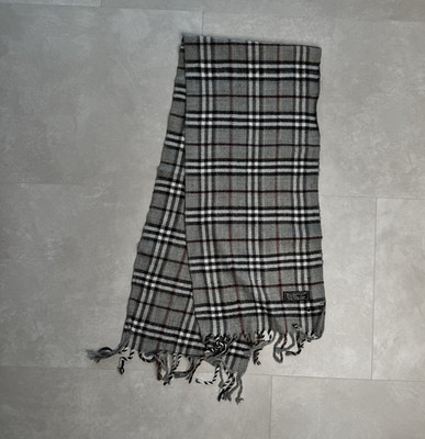   Vintage Burberrys Wollschal   Original Nova Check