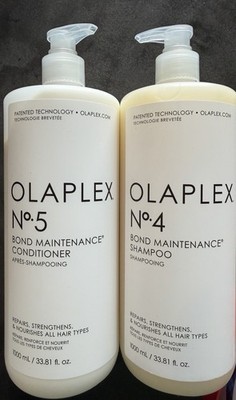 Olaplex No 4 Shampoo & No 5 Conditioner 33.8 oz/ liter with pump