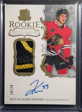 2023-24 Upper Deck THE CUP KEVIN KORCHINSKI ROOKIE AUTO PATCH GOLD RPA /24