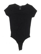 Just Polly Women Black Bodysuit S