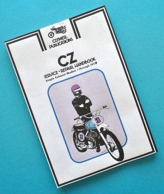 #ad 1960#x27;s 78 CZ Motorcycle Service Manual Book 125c 250cc 400cc Motocross Dirt Bike $89.95