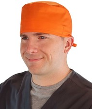 Classic Surgical Scrub Cap - Solid Orange