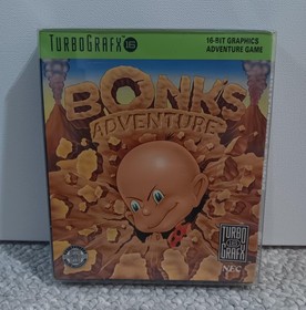 Bonk's Adventure NEC TurboGrafx 16 TurboDuo Hu Card Game COMPLETE IN BOX