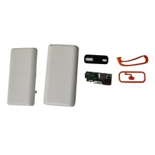 White 2 Slots 21700 Power Bank Case Cage  Durable Portable For PC/ Smartphone s