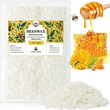 Cire d'abeille Blanc 453g, Cire d'abeille bio pour les cosmétiques