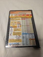 Nursing Edition Folding Clipboard Gray 9 x 12 Binder with Nursing Stickers NEW