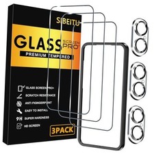 3 3 Pack Screen Protector for iPhone 17 6.3 Inch Tempered iPhone 17 6.3" Clear