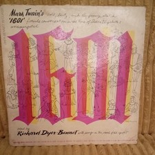Richard Dyer Bennet Mark Twain'S 1601 LP Vinyl Record Album