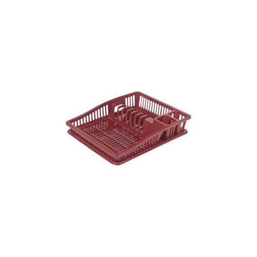 Dish Drainer and 2 Compartment Utensil Holder with Tray 7x38x30 Kitchen Rack