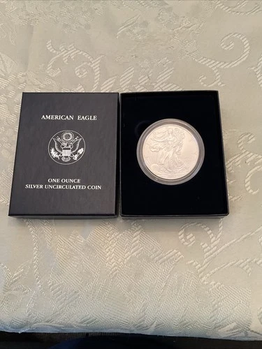 2008 AMERICAN SILVER EAGLE BULLION 1 OZ SILVER  COIN US MINT ASE 1 OZ. SILVER #1