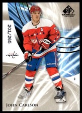 2020-21 SP Game Used Golden Burst John Carlson 201/265 Washington Capitals #68