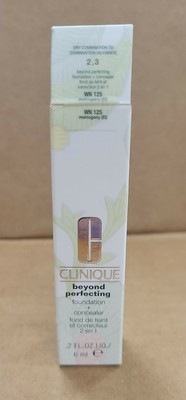 CLINIQUE Beyond Perfecting Foundation+Concealer WN125 MAHOGANY  .2oz Travel Size