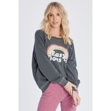 Wildfox Easy Does It Sommers Sweatshirt Size Large