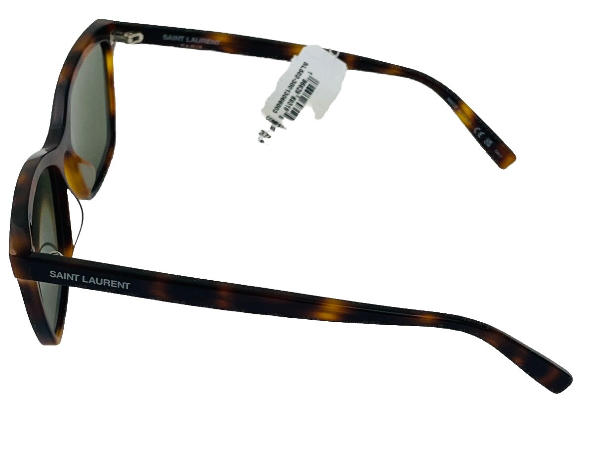 Nuovo Saint Laurent acetato occhio di gatto SL502 003 tartaruga 56 16 145