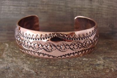 Native American Copper Bracelet by Albert Cleveland