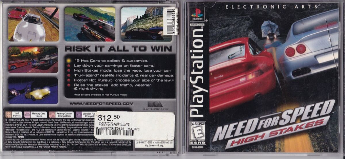 Need for Speed: High Stakes (Sony PlayStation 1, 1999) for sale online