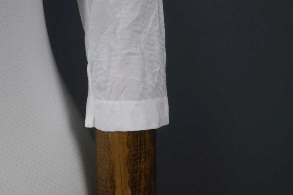 Body Wolford branco manga 3/4 gola redonda elástico confortável tamanho P - Imagem 4 de 4