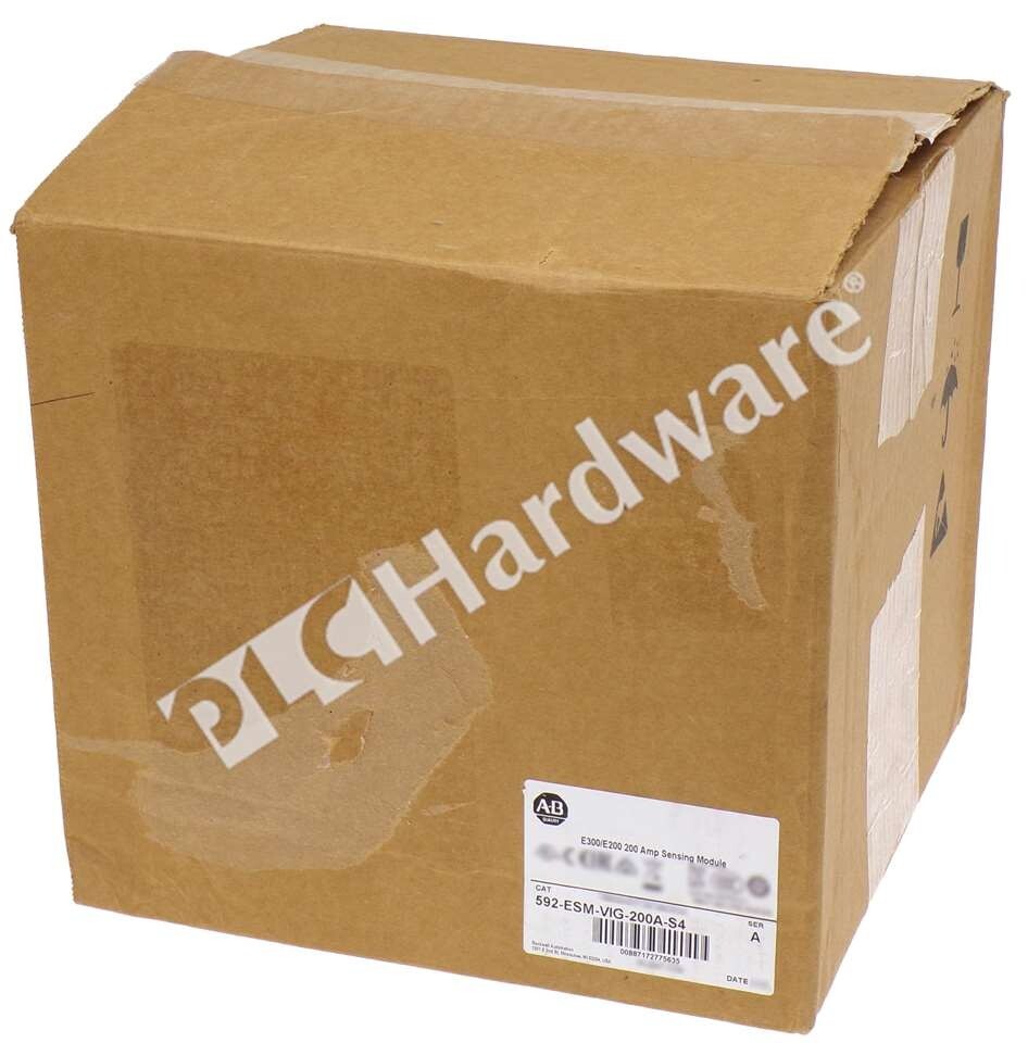 Open Pre-owned Allen Bradley 592-ESM-VIG-200A-S4 /A E300 U/I/GF Sensing Module