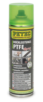 PETEC 74050 High Performance PTFE Spray Dry Lubricant Transparent 500ml