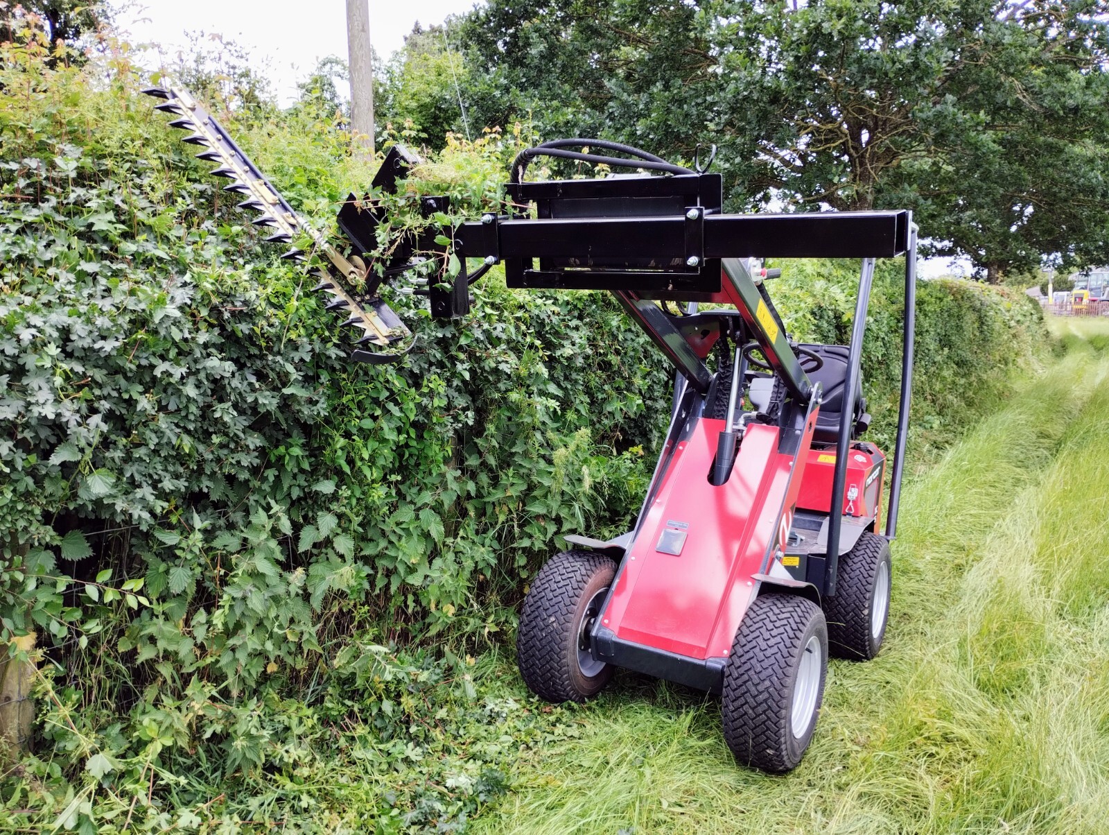 finger hedge cutter bar / not flail trimmer / for mini digger