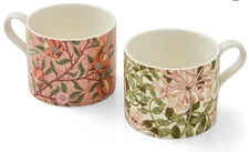 Morris & Co. Fruit & Honeysuckle Mugs, Set of 2 with Gift Box