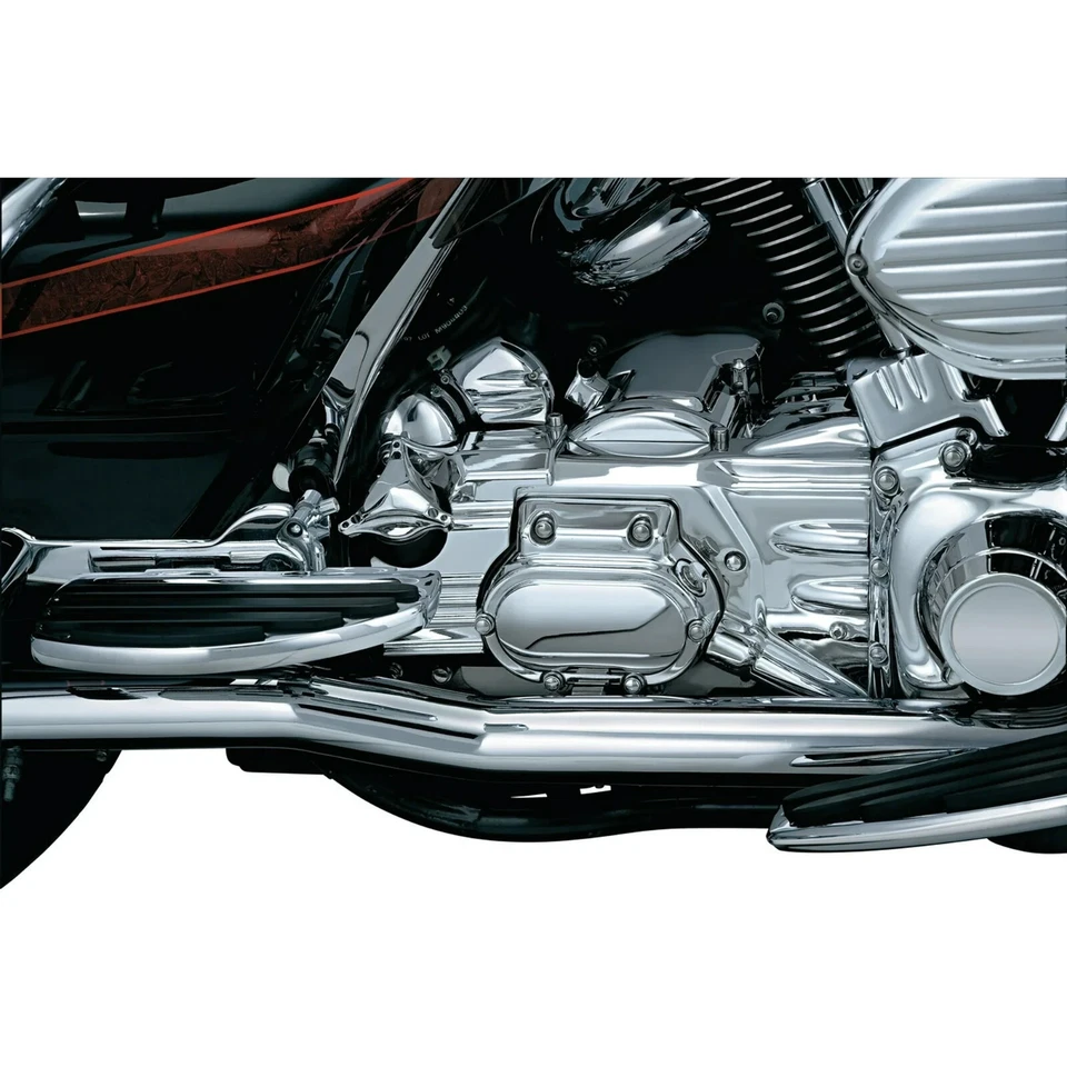 Kuryakyn 8201 Chrome Oil Line Cover Transmission Shroud 2002-2006 Harley Touring - Image 3 of 4