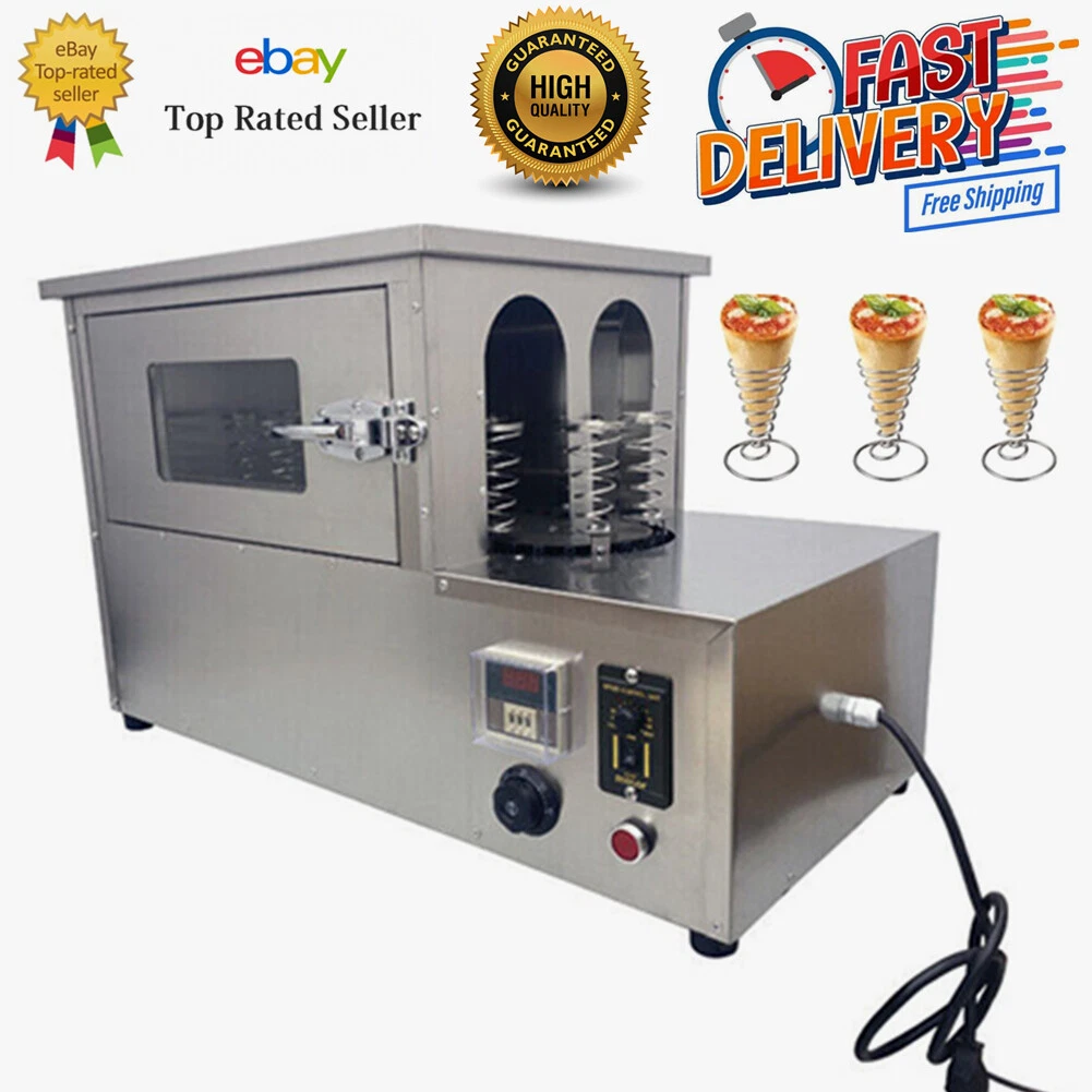 Electric Rotational Pizza Oven 220V Commercial Pizza Oven w/Pizza Cone Trays New
Opens in a new wind
