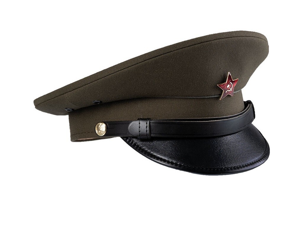Authentic Czech Army Visor Cap Hat Soviet Era Enlisted USSR