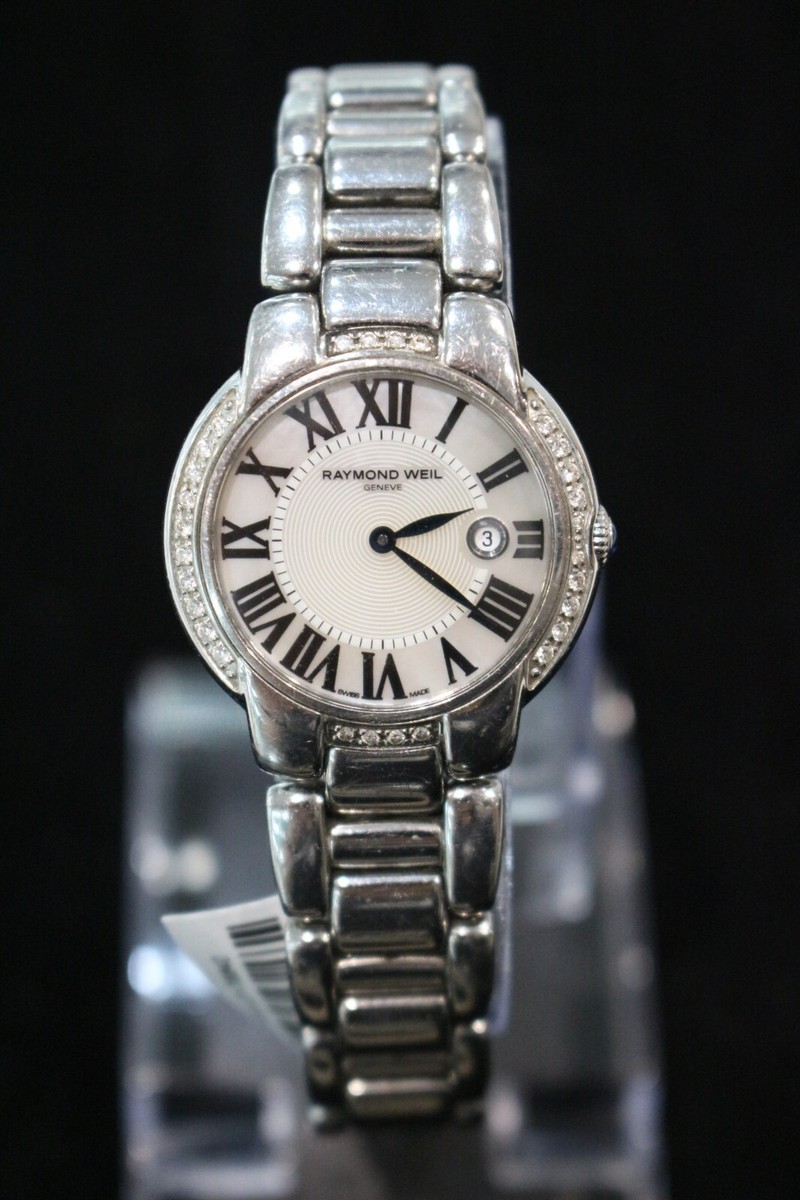 Raymond Weil 5229 Jasmine Silver Dial Diamond Ladies Watch | eBay
