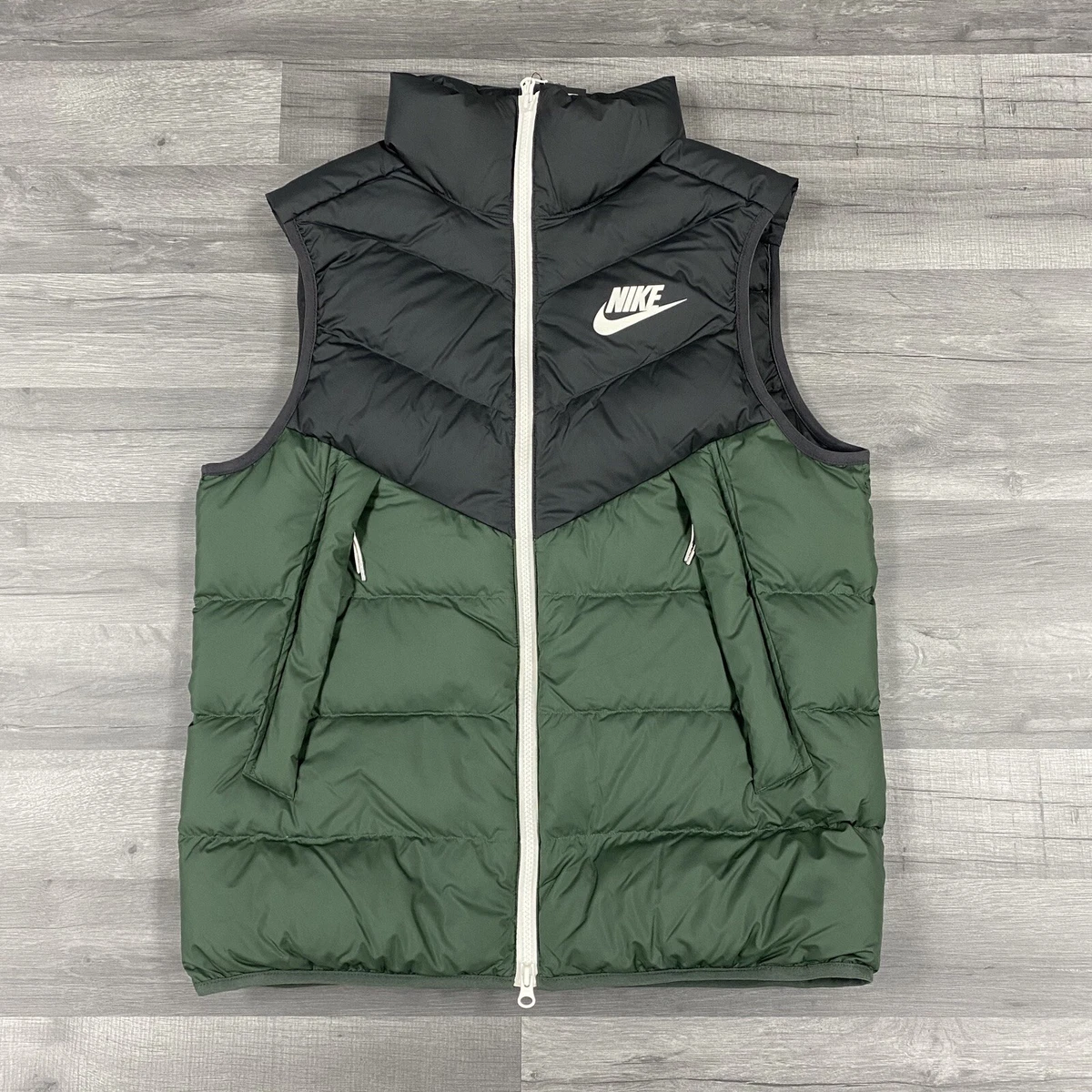 Nike down fill gilet jacket best sale black