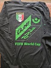 Men’s FIFA World Cup Quarter 2022 Penalty Long Sleeve Tee Mexico Size L NWT
