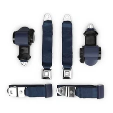 1970-71 Corvette Single Retractor Shoulder Seatbelt Kit PushButton