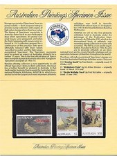 Australia 3 High values specimenset in special issue
