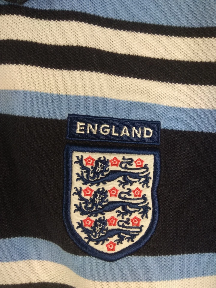 England Team Training Jersey Football Soccer Polo Shirt Umbro Men Size XL ig93 - Image 3 of 4