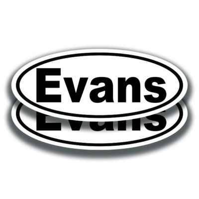 EVANS NAME DECALs 2 Stickers Bogo Car Truck Bumper Window