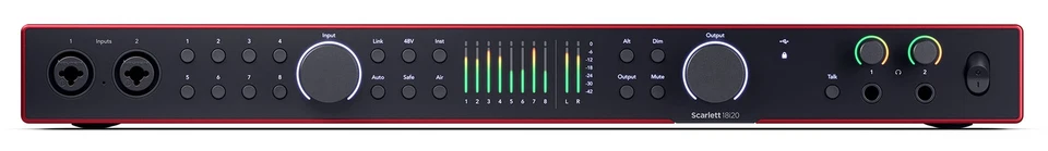 Focusrite SCARLETT 18I20 4G 4th Gen 24-bit 192 kHz Audio Recording Interface - Image 4 of 4