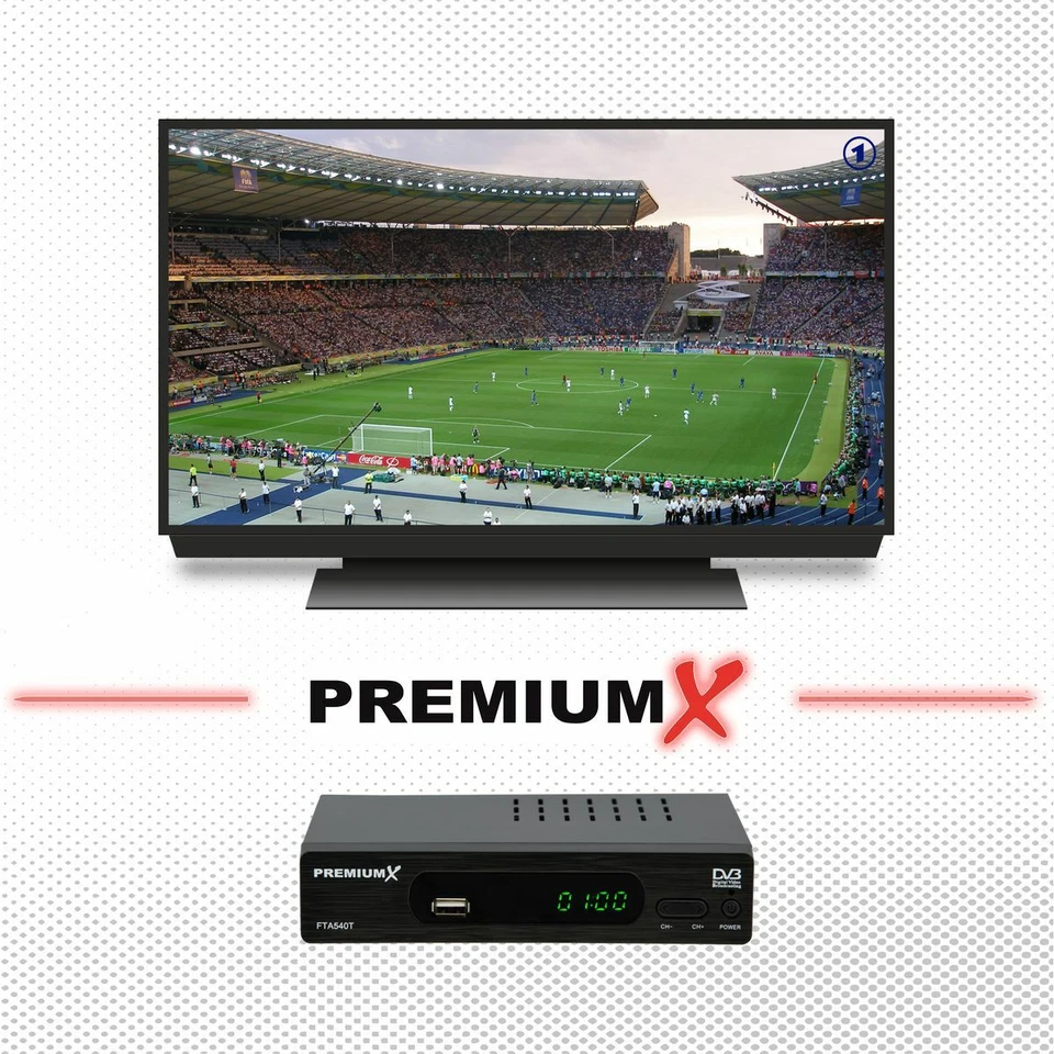 Full HD DVB-T2 Digital Receiver TV Terrestrisch H.265 HEVC DVB-T USB SCART HDMI - Bild 2 von 4