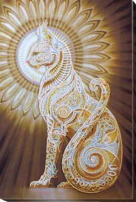 Bead embroidery kit Bast needlework kit Art canvas beadwork pattern