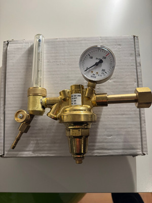 1 Stück EWO Flaschendruckminderer Argon mit Flowmeter