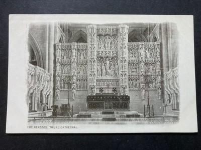 The Cathedral Interior, Truro Cornwall Vintage Postkarte U24