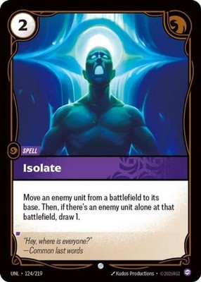 Riftbound Isolate (124/292) Unleashed NM FOIL